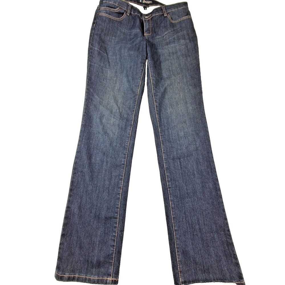 Silo Works NYC Jeans Women's 10 Mid Rise Skinny Stretch Blue Denim Bootcut